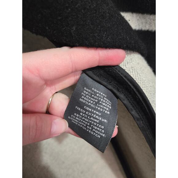 VINCE CAMUTO Long Coat Small Black Gray - Picture 11 of 16